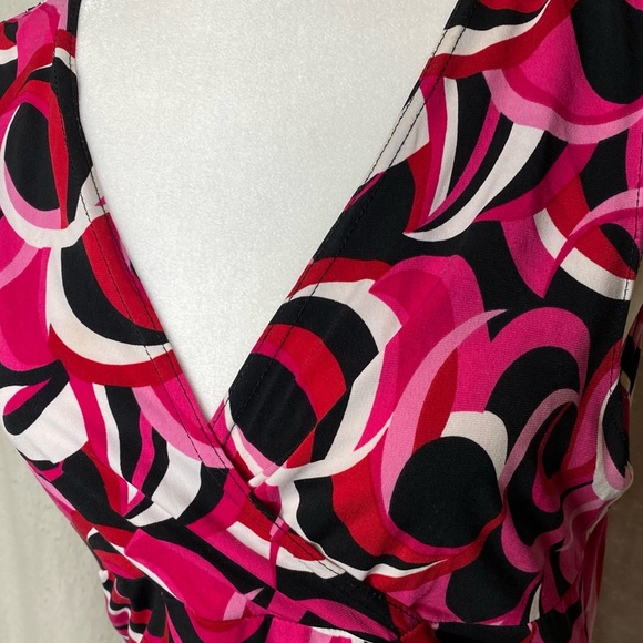 90’s-Y2K Rom-Com Core Flirty Ruched Sides Sleeveless Top Size Medium - Picture 4 of 5